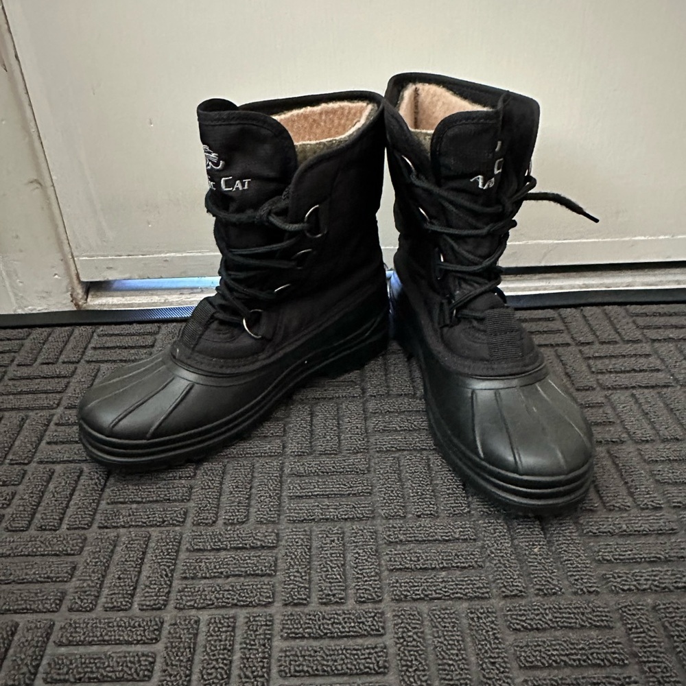 Black Kids Snow Boots